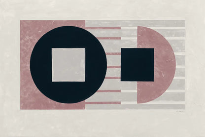 Laterally Speaking Mauve by Mike Schick. SKU 66724i. Archival Giclee Fine art print for wall decor.