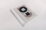 Laterally Speaking Mauve by Mike Schick. shown as a rolled paper print. Available as archival giclee rolled canvas, fine art paper, or poster print. SKU 66724i.