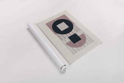 Laterally Speaking Mauve by Mike Schick. shown as a rolled paper print. Available as archival giclee rolled canvas, fine art paper, or poster print. SKU 66724i.