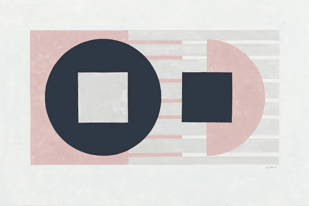 Laterally Speaking Pink by Mike Schick. SKU 53251i. Archival Giclee Fine art print for wall decor.