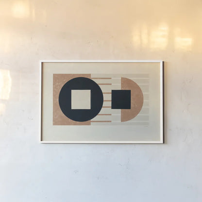 Laterally Speaking Warm by Mike Schick. shown as a paper print in a white frame. Available as a archival giclee rolled canvas, fine art paper, or poster print. SKU 55289i.