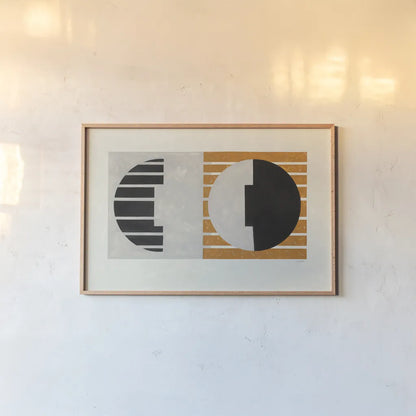 Latitude by Mike Schick. shown as a paper print in a natural frame. Available as a archival giclee rolled canvas, fine art paper, or poster print. SKU 52185i.