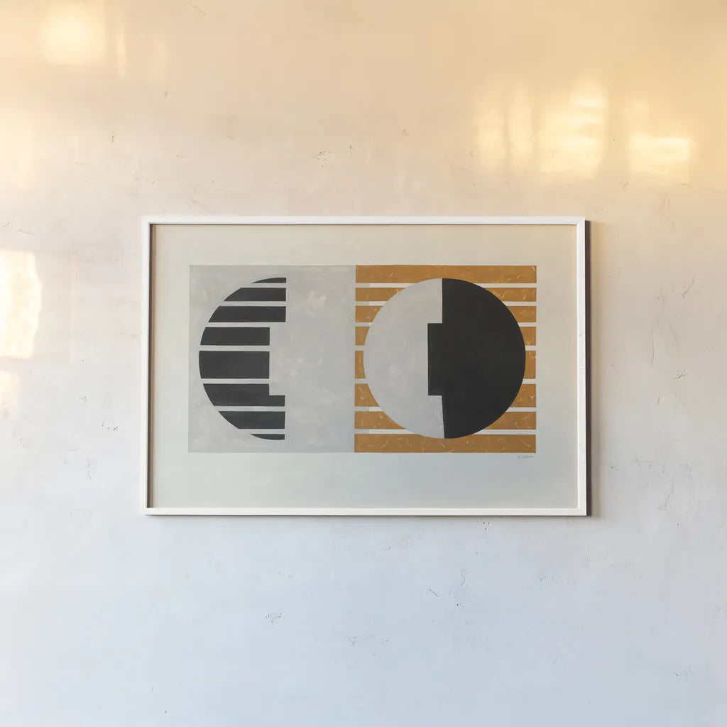 Latitude by Mike Schick. shown as a paper print in a white frame. Available as a archival giclee rolled canvas, fine art paper, or poster print. SKU 52185i.