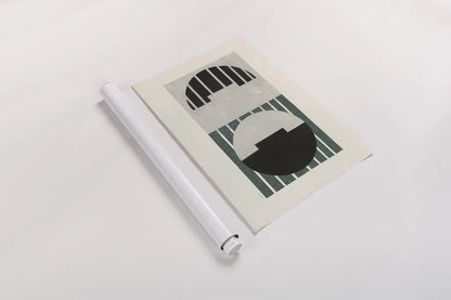 Latitude Green by Mike Schick. shown as a rolled paper print. Available as archival giclee rolled canvas, fine art paper, or poster print. SKU 58745i.