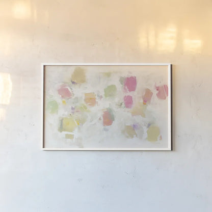 Levitation by Mike Schick. shown as a paper print in a white frame. Available as a archival giclee rolled canvas, fine art paper, or poster print. SKU 30616i.