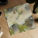Linden Gray Matter III Square by Mike Schick. Shown as a detailed flat fine art print, highlighting archival giclee quality. Available as an archival giclee rolled canvas, fine art paper, or poster print. SKU 34218a.