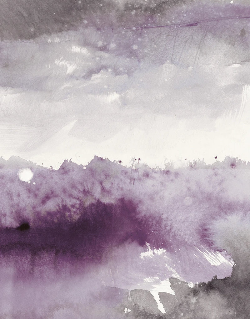 Midnight at the Lake II Amethyst Gray Crop by Mike Schick