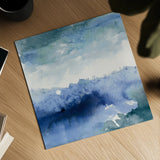 Midnight at the Lake II Cool by Mike Schick. Shown as a detailed flat fine art print, highlighting archival giclee quality. Available as an archival giclee rolled canvas, fine art paper, or poster print. SKU 49982a.