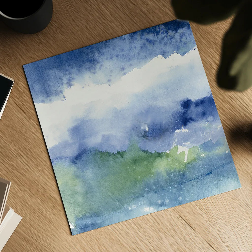 Midnight at the Lake III by Mike Schick. Shown as a detailed flat fine art print, highlighting archival giclee quality. Available as an archival giclee rolled canvas, fine art paper, or poster print. SKU 20555a.