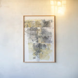 Moving In and Out of Traffic I Crop by Mike Schick. shown as a paper print in a natural frame. Available as a archival giclee rolled canvas, fine art paper, or poster print. SKU 30619h.