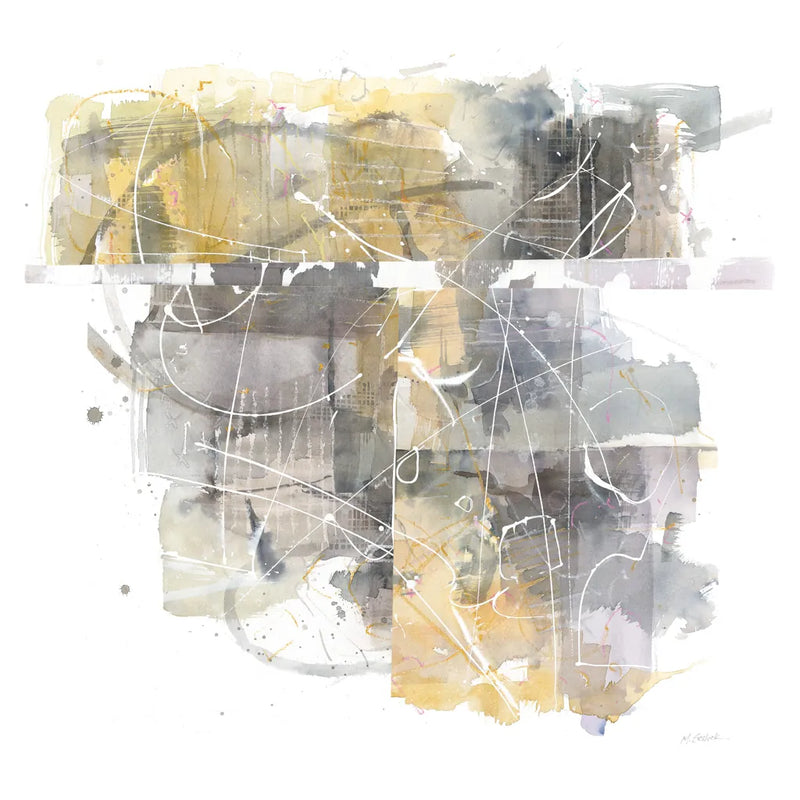 Moving In and Out of Traffic II by Mike Schick. SKU 31577a. Archival Giclee Fine art print for wall decor.