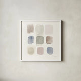 Natural Haze by Mike Schick. Shown in a crisp white glass frame for a clean and minimalist style. Available as an archival giclee rolled canvas, fine art paper, or poster print. SKU 71756a.
