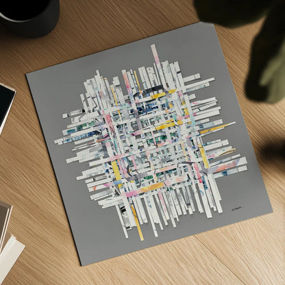 New Morning on Gray by Mike Schick. Shown as a detailed flat fine art print, highlighting archival giclee quality. Available as an archival giclee rolled canvas, fine art paper, or poster print. SKU 30387a.