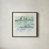 North Shore Crop by Mike Schick. Shown in a sleek black glass frame for a contemporary gallery look. Available as an archival giclee rolled canvas, fine art paper, or poster print. SKU 22201a.