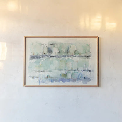 North Shore Crop by Mike Schick. shown as a paper print in a natural frame. Available as a archival giclee rolled canvas, fine art paper, or poster print. SKU 22201i.