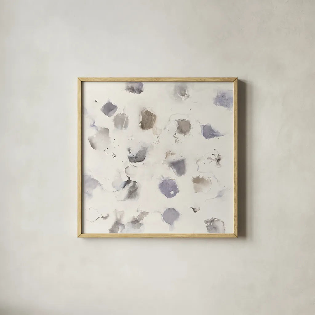 Nougat I by Mike Schick. Shown in a natural wood glass frame for a timeless modern aesthetic. Available as an archival giclee rolled canvas, fine art paper, or poster print. SKU 28625a.