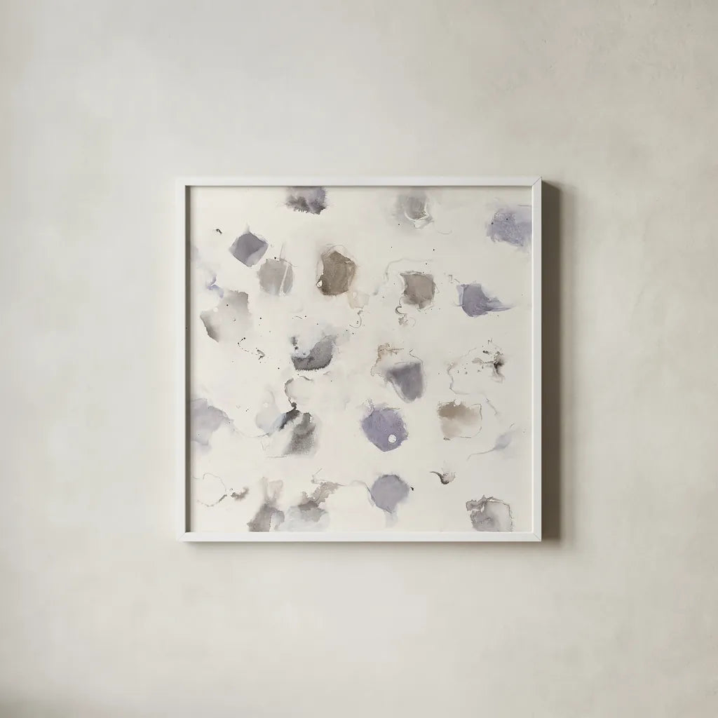 Nougat I by Mike Schick. Shown in a crisp white glass frame for a clean and minimalist style. Available as an archival giclee rolled canvas, fine art paper, or poster print. SKU 28625a.