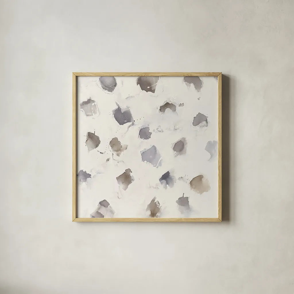 Nougat II by Mike Schick. Shown in a natural wood glass frame for a timeless modern aesthetic. Available as an archival giclee rolled canvas, fine art paper, or poster print. SKU 28626a.