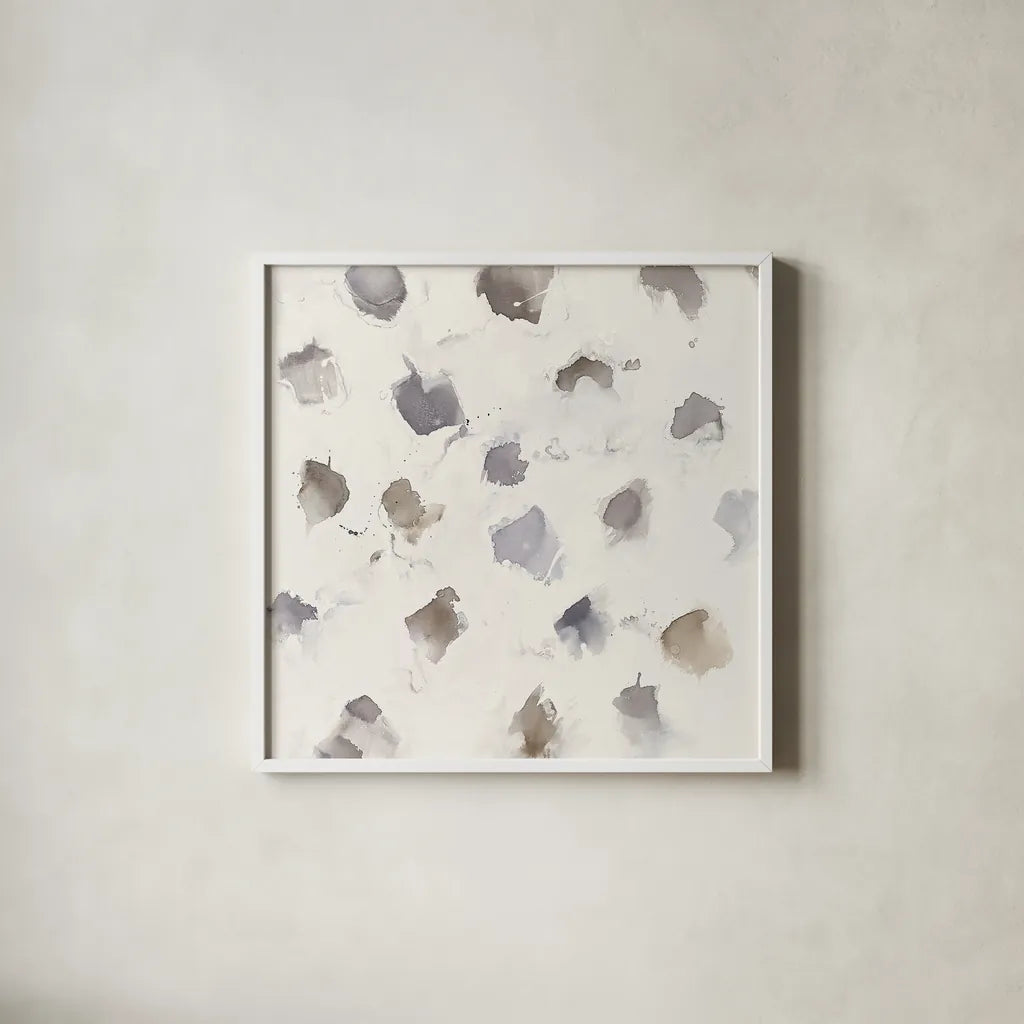 Nougat II by Mike Schick. Shown in a crisp white glass frame for a clean and minimalist style. Available as an archival giclee rolled canvas, fine art paper, or poster print. SKU 28626a.