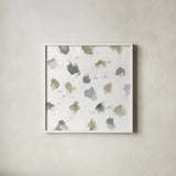 Nougat II Neutral by Mike Schick. Shown in a crisp white glass frame for a clean and minimalist style. Available as an archival giclee rolled canvas, fine art paper, or poster print. SKU 30073a.