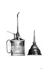 Oil Cans by Mike Schick. SKU 58752h. Archival Giclee Fine art print for wall decor.