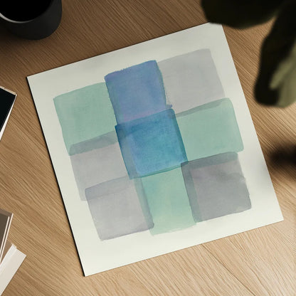 Overlap I by Mike Schick. Shown as a detailed flat fine art print, highlighting archival giclee quality. Available as an archival giclee rolled canvas, fine art paper, or poster print. SKU 21613a.