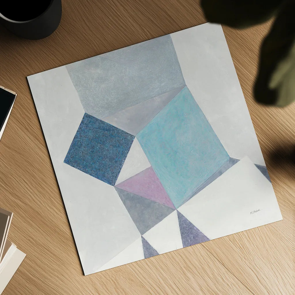 Paper Cut by Mike Schick. Shown as a detailed flat fine art print, highlighting archival giclee quality. Available as an archival giclee rolled canvas, fine art paper, or poster print. SKU 36025a.