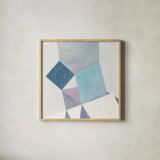 Paper Cut by Mike Schick. Shown in a natural wood glass frame for a timeless modern aesthetic. Available as an archival giclee rolled canvas, fine art paper, or poster print. SKU 36025a.