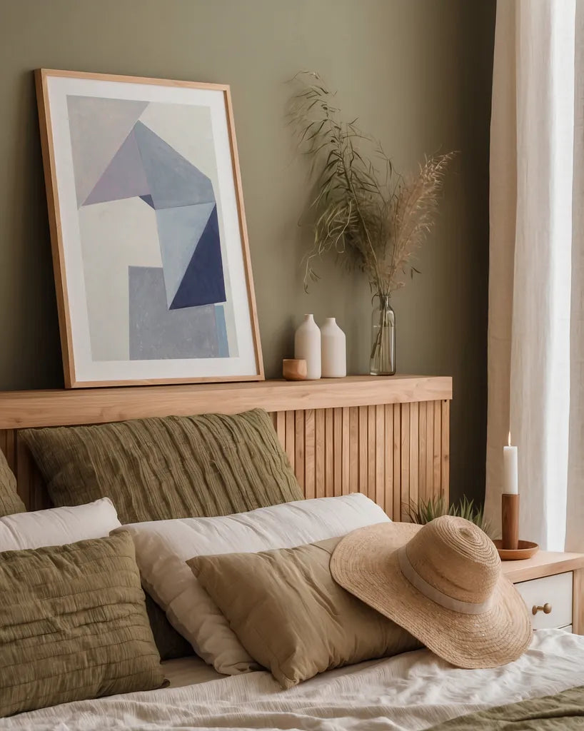 Paper Trail by Mike Schick. shown as a paper print in a natural frame. Available as a archival giclee rolled canvas, fine art paper, or poster print. SKU 36024h.