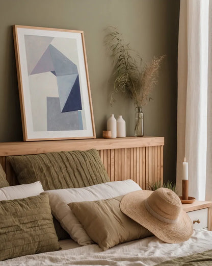 Paper Trail by Mike Schick. shown as a paper print in a natural frame. Available as a archival giclee rolled canvas, fine art paper, or poster print. SKU 36024h.