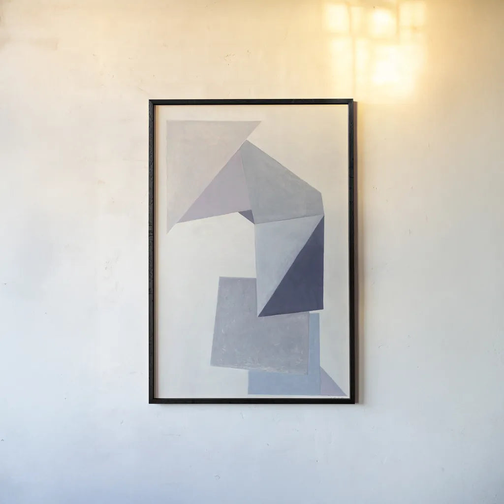 Paper Trail by Mike Schick. shown as a paper print in a black flame. Available as a archival giclee rolled canvas, fine art paper, or poster print. SKU 36024h.