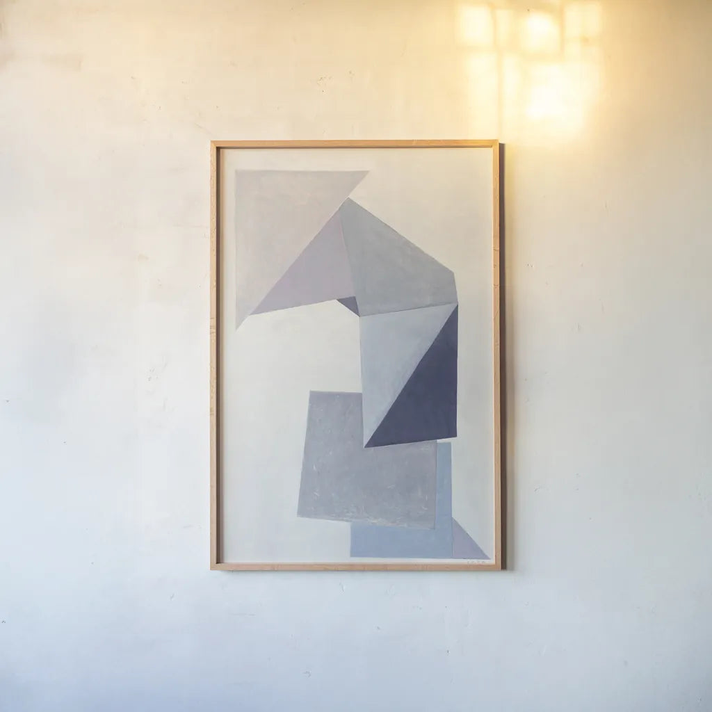 Paper Trail by Mike Schick. shown as a paper print in a natural frame. Available as a archival giclee rolled canvas, fine art paper, or poster print. SKU 36024h.