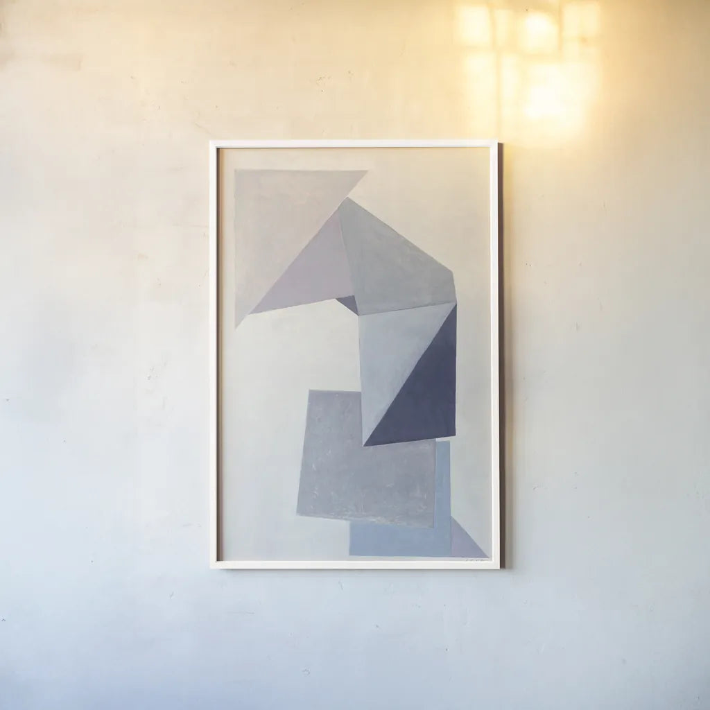 Paper Trail by Mike Schick. shown as a paper print in a white frame. Available as a archival giclee rolled canvas, fine art paper, or poster print. SKU 36024h.