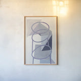 Paper Trail II by Mike Schick. shown as a paper print in a natural frame. Available as a archival giclee rolled canvas, fine art paper, or poster print. SKU 36366h.