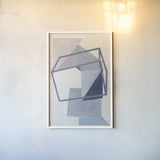 Paper Trail III by Mike Schick. shown as a paper print in a white frame. Available as a archival giclee rolled canvas, fine art paper, or poster print. SKU 36367h.