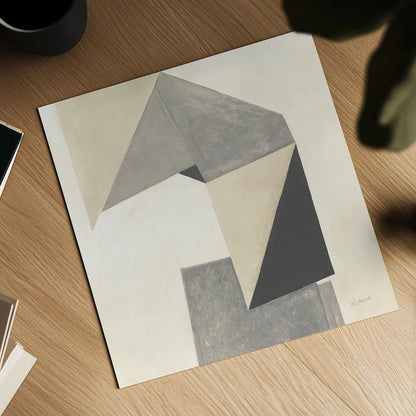 Paper Trail Neutral Crop by Mike Schick. Shown as a detailed flat fine art print, highlighting archival giclee quality. Available as an archival giclee rolled canvas, fine art paper, or poster print. SKU 70243a.