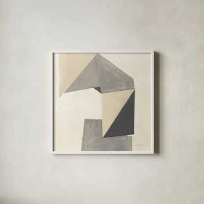 Paper Trail Neutral Crop by Mike Schick. Shown in a crisp white glass frame for a clean and minimalist style. Available as an archival giclee rolled canvas, fine art paper, or poster print. SKU 70243a.