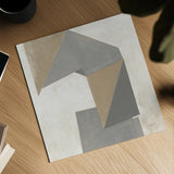 Paper Trail Travertine Crop by Mike Schick. Shown as a detailed flat fine art print, highlighting archival giclee quality. Available as an archival giclee rolled canvas, fine art paper, or poster print. SKU 79807a.