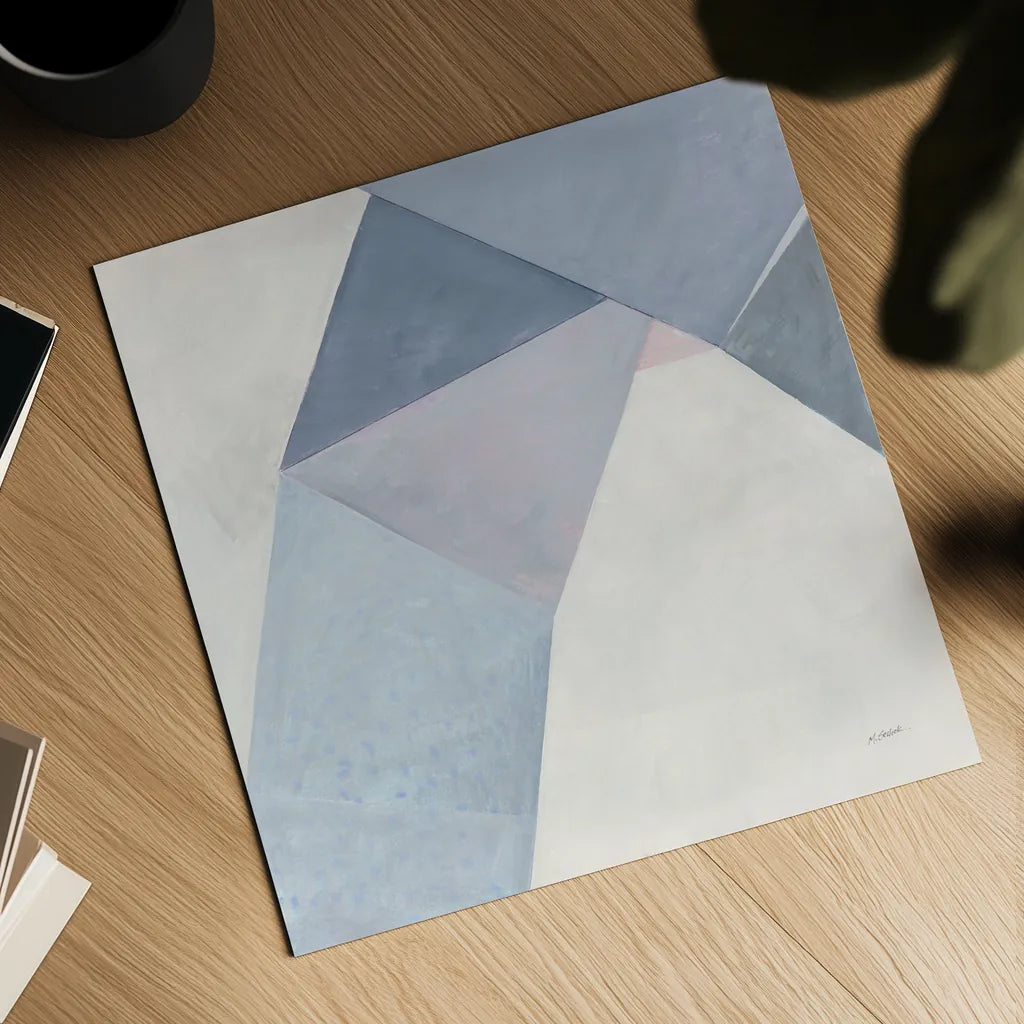 Paper Work I by Mike Schick. Shown as a detailed flat fine art print, highlighting archival giclee quality. Available as an archival giclee rolled canvas, fine art paper, or poster print. SKU 36022a.