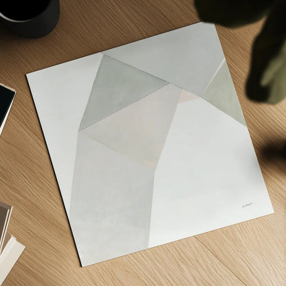 Paper Work I Neutral by Mike Schick. Shown as a detailed flat fine art print, highlighting archival giclee quality. Available as an archival giclee rolled canvas, fine art paper, or poster print. SKU 42940a.