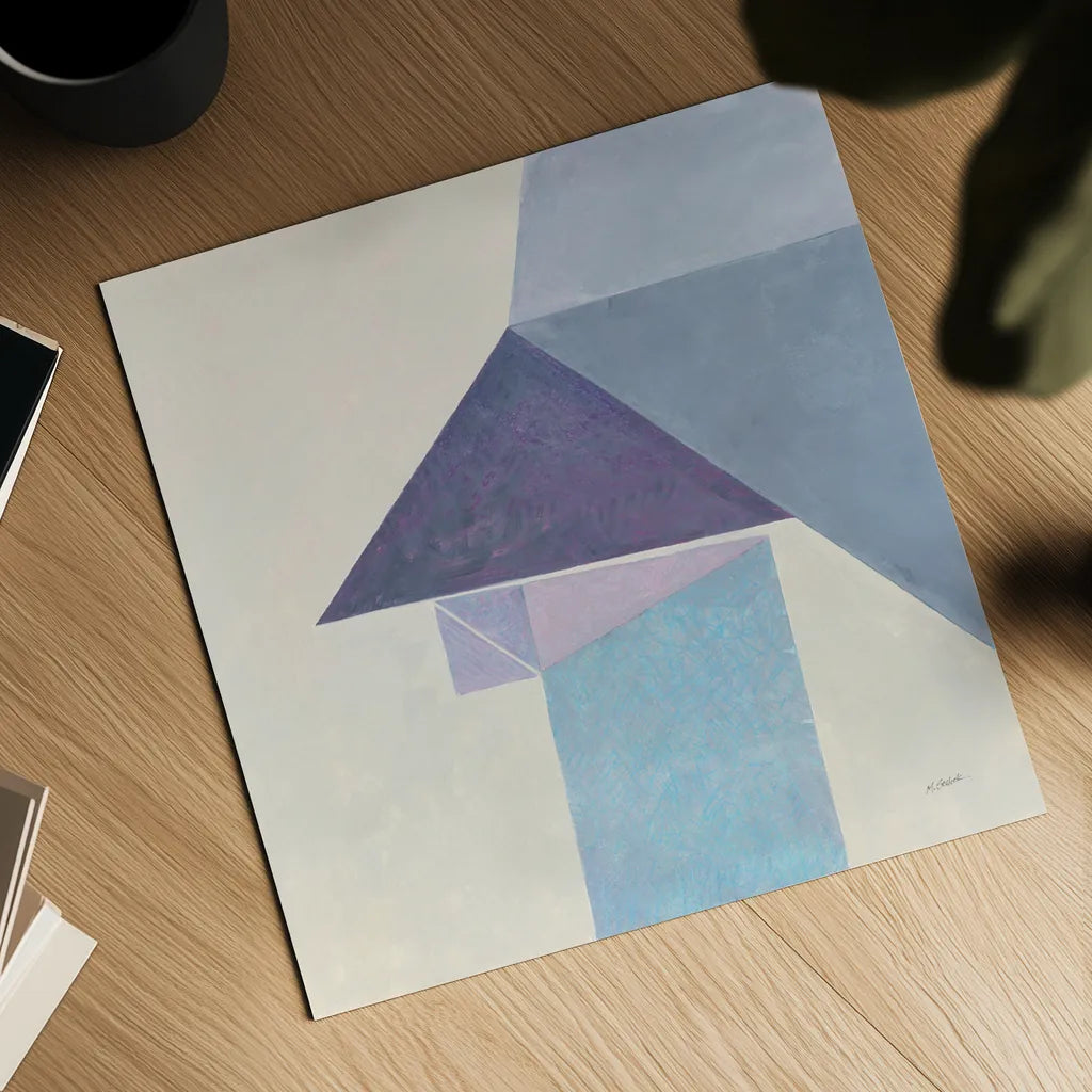 Paper Work II by Mike Schick. Shown as a detailed flat fine art print, highlighting archival giclee quality. Available as an archival giclee rolled canvas, fine art paper, or poster print. SKU 36023a.