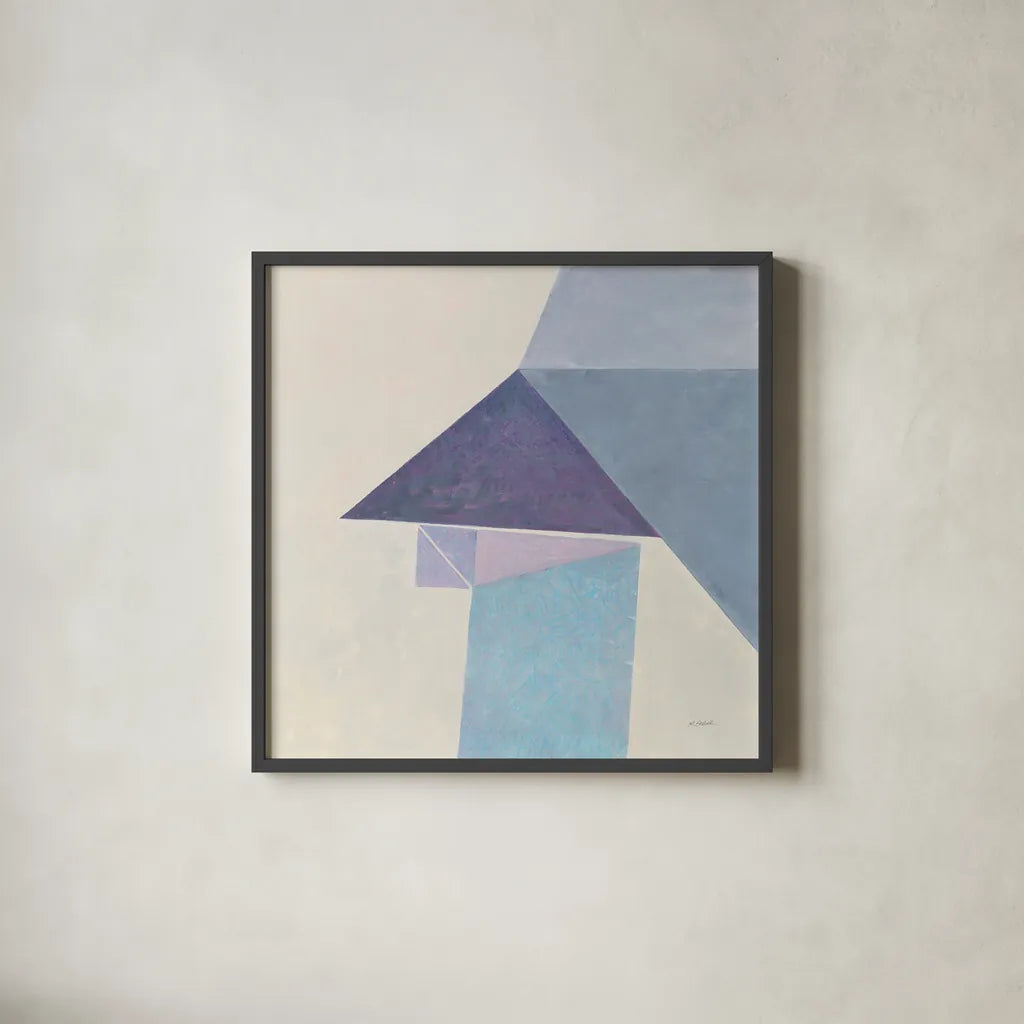 Paper Work II by Mike Schick. Shown in a sleek black glass frame for a contemporary gallery look. Available as an archival giclee rolled canvas, fine art paper, or poster print. SKU 36023a.