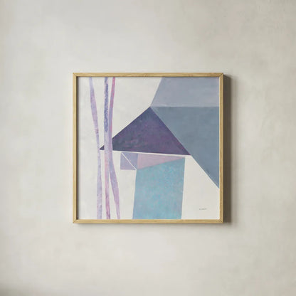 Paper Work III by Mike Schick. Shown in a natural wood glass frame for a timeless modern aesthetic. Available as an archival giclee rolled canvas, fine art paper, or poster print. SKU 36368a.