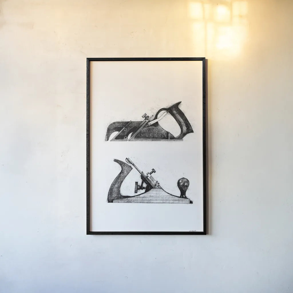 Planes by Mike Schick. shown as a paper print in a black flame. Available as a archival giclee rolled canvas, fine art paper, or poster print. SKU 58753h.