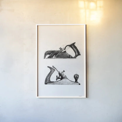 Planes by Mike Schick. shown as a paper print in a white frame. Available as a archival giclee rolled canvas, fine art paper, or poster print. SKU 58753h.