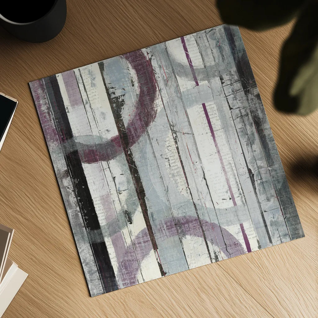 Plum Zephyr I by Mike Schick. Shown as a detailed flat fine art print, highlighting archival giclee quality. Available as an archival giclee rolled canvas, fine art paper, or poster print. SKU 11112a.