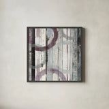 Plum Zephyr I by Mike Schick. Shown in a sleek black glass frame for a contemporary gallery look. Available as an archival giclee rolled canvas, fine art paper, or poster print. SKU 11112a.
