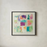 Popsicles II Stone by Mike Schick. Shown in a sleek black glass frame for a contemporary gallery look. Available as an archival giclee rolled canvas, fine art paper, or poster print. SKU 28340a.
