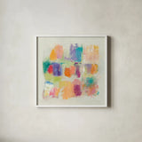 Popsicles III Stone by Mike Schick. Shown in a crisp white glass frame for a clean and minimalist style. Available as an archival giclee rolled canvas, fine art paper, or poster print. SKU 28341a.