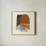 Quintet II by Mike Schick. Shown in a natural wood glass frame for a timeless modern aesthetic. Available as an archival giclee rolled canvas, fine art paper, or poster print. SKU 49029a.